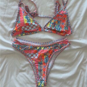 Colorful bikini set